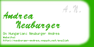 andrea neuburger business card